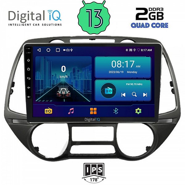 DIGITAL IQ BXB 1226_GPS  (9inc) MULTIMEDIA TABLET OEM HYUNDAI i20 mod. 2008-2013